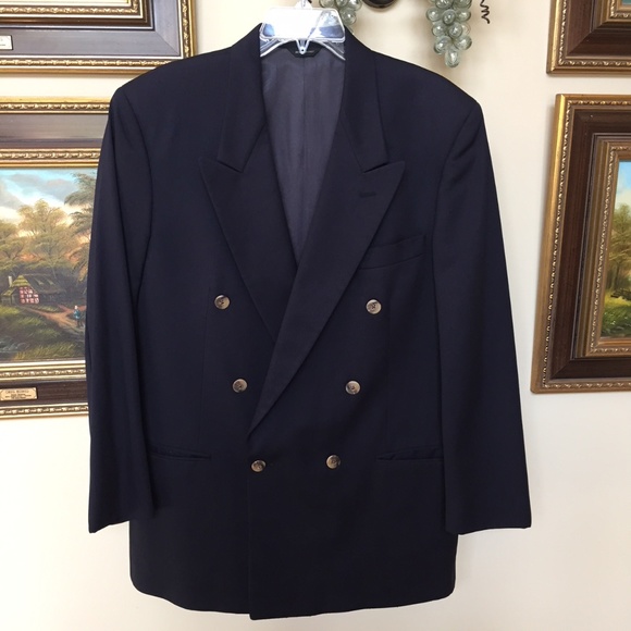 Givenchy Monsieur Navy Blue Double Breast Jacket - Picture 4 of 8